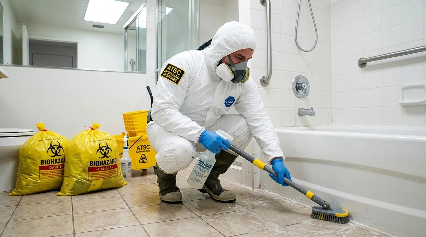 Decontamination equipment deployed for Blood Cleanup in Middle Island